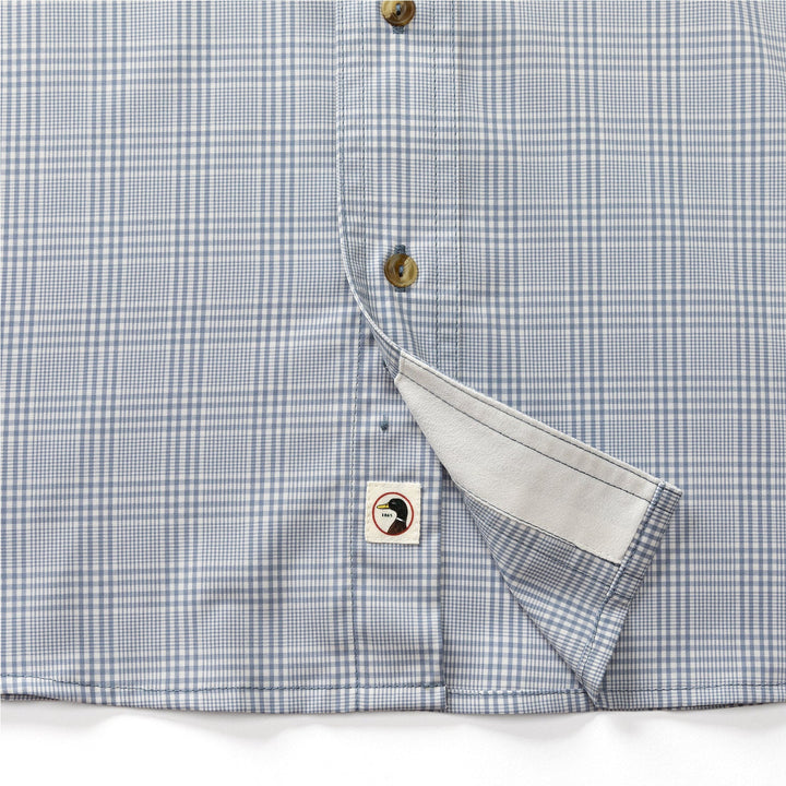 Duckhead Performance Poplin Guide Shirt - Canton Plaid: Tempest Blue