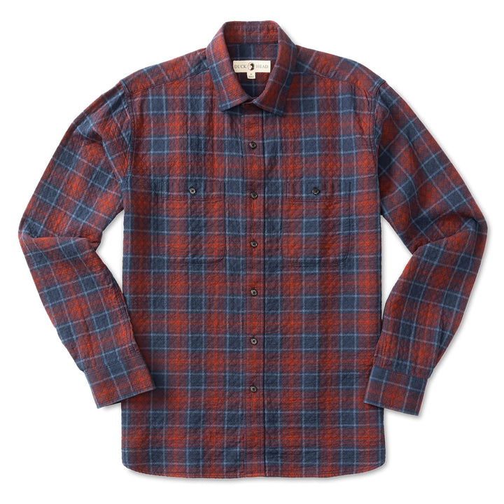 Duckhead Westover Quilted Shirt: Navy