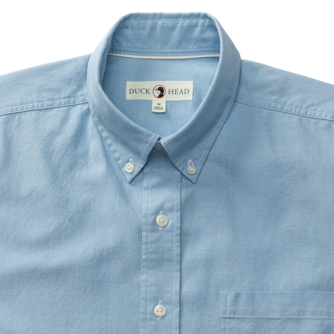 Duck Head Morris Cotton Oxford Sport Shirt: Lake Blue