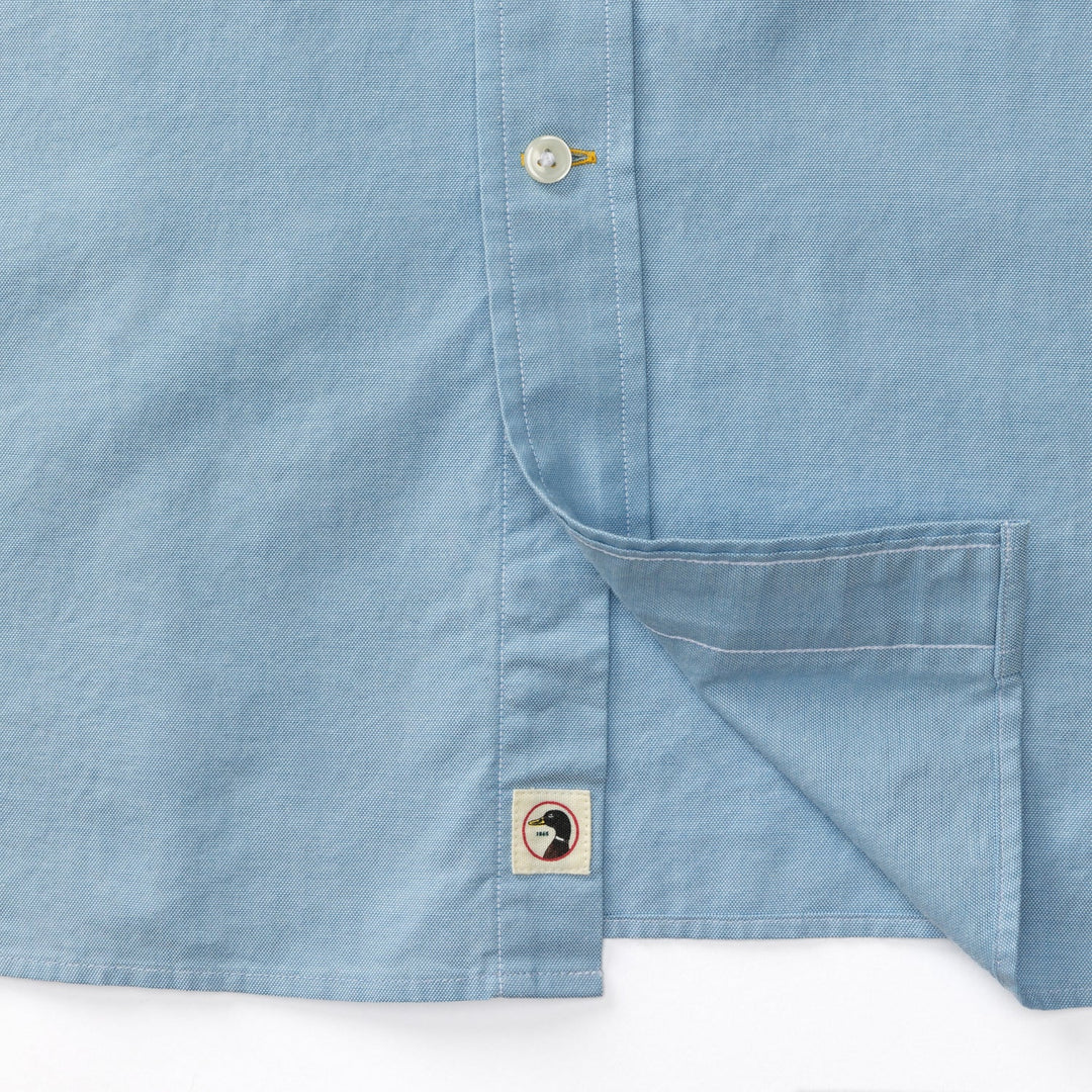 Duck Head Morris Cotton Oxford Sport Shirt: Lake Blue