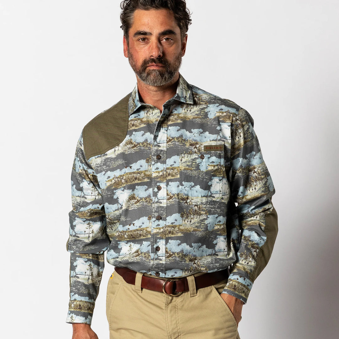Duck Head Woodland Shooting Shirt: Sedona Sage