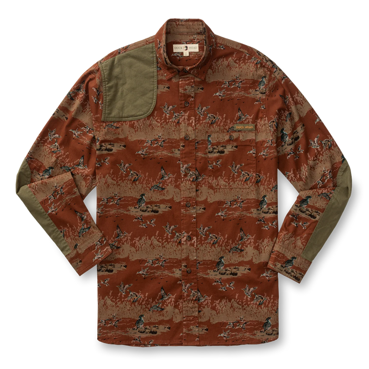 Duck Head Woodland Shooting Shirt: Saddle Brown