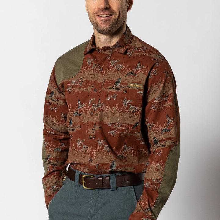 Duck Head Woodland Shooting Shirt: Saddle Brown