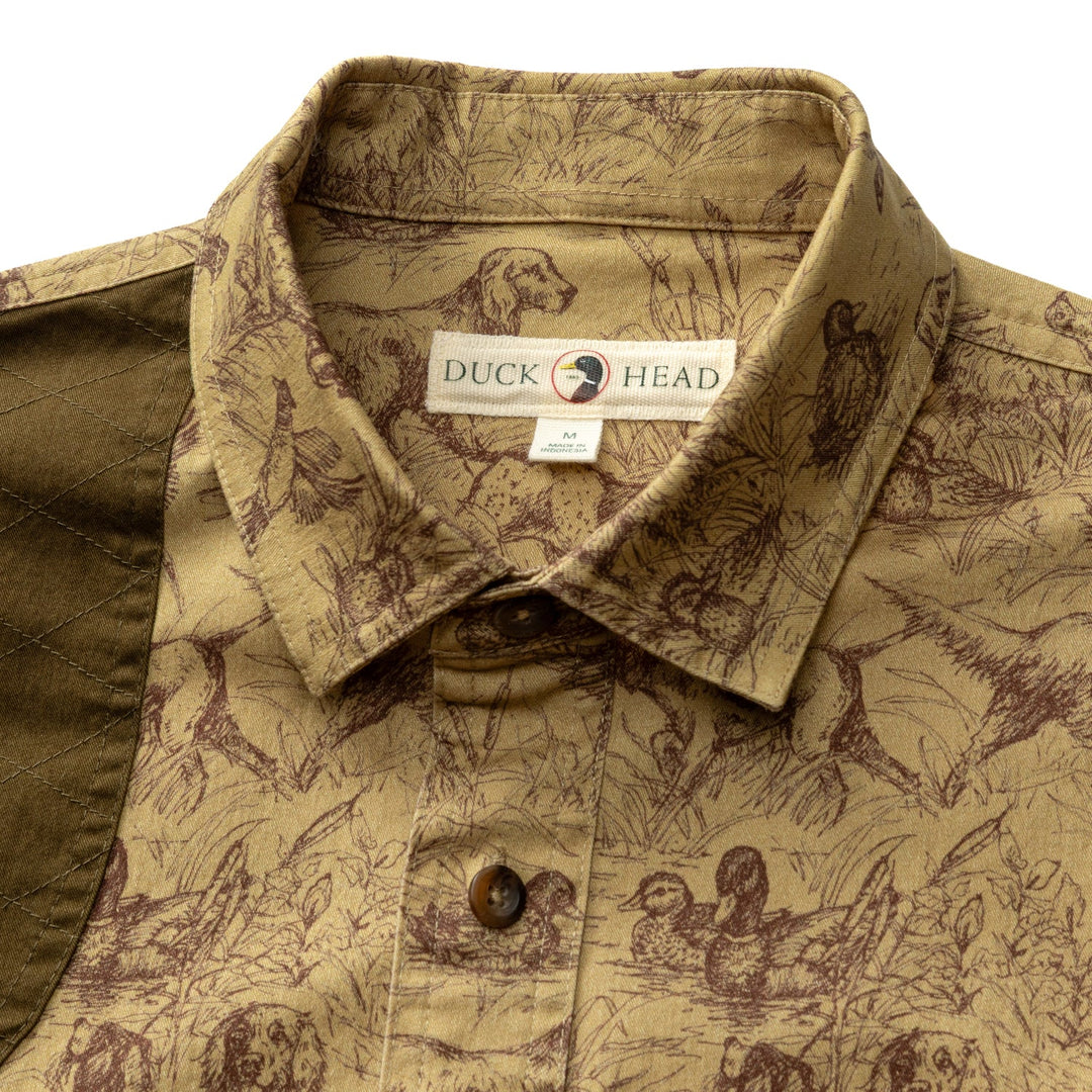 Duck Head Woodland Shooting Shirt: Wheatfield Print