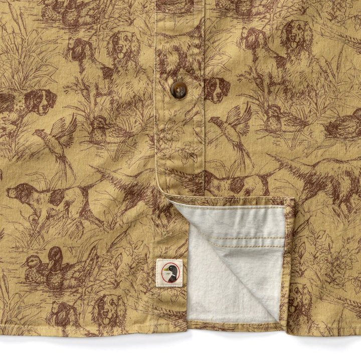 Duck Head Woodland Shooting Shirt: Wheatfield Print