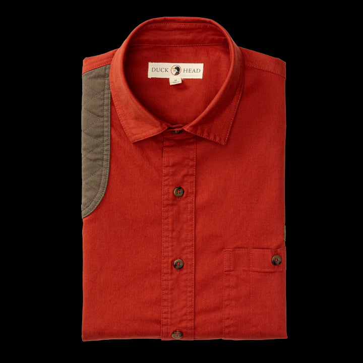 Duck Head Woodland Shooting Shirt: Red Ochre