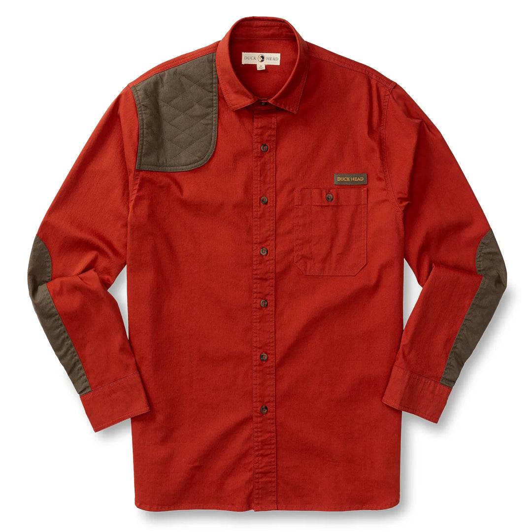 Duck Head Woodland Shooting Shirt: Red Ochre