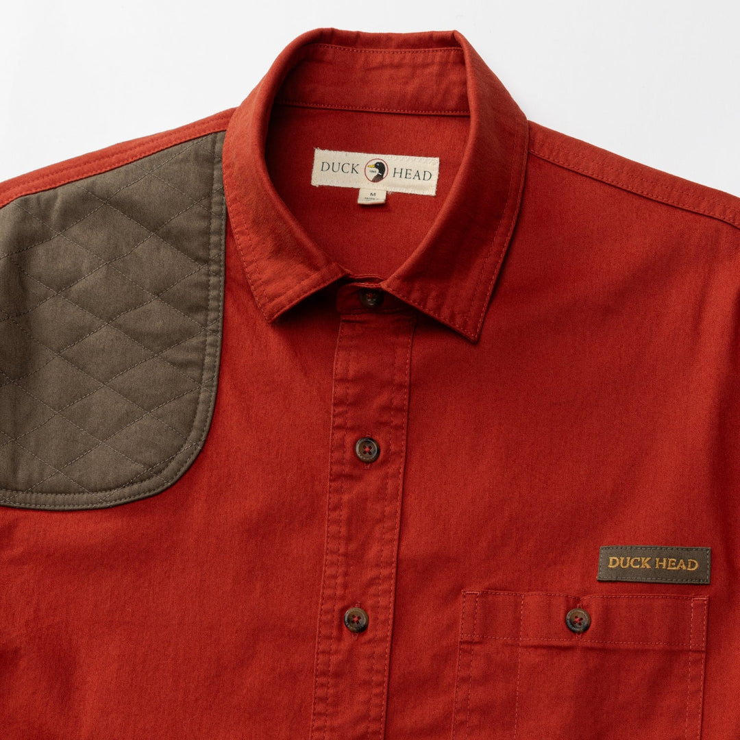 Duck Head Woodland Shooting Shirt: Red Ochre