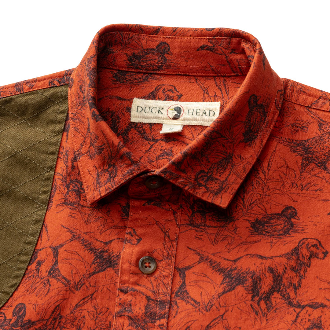 Duck Head Woodland Shooting Shirt: Burnt Sienna