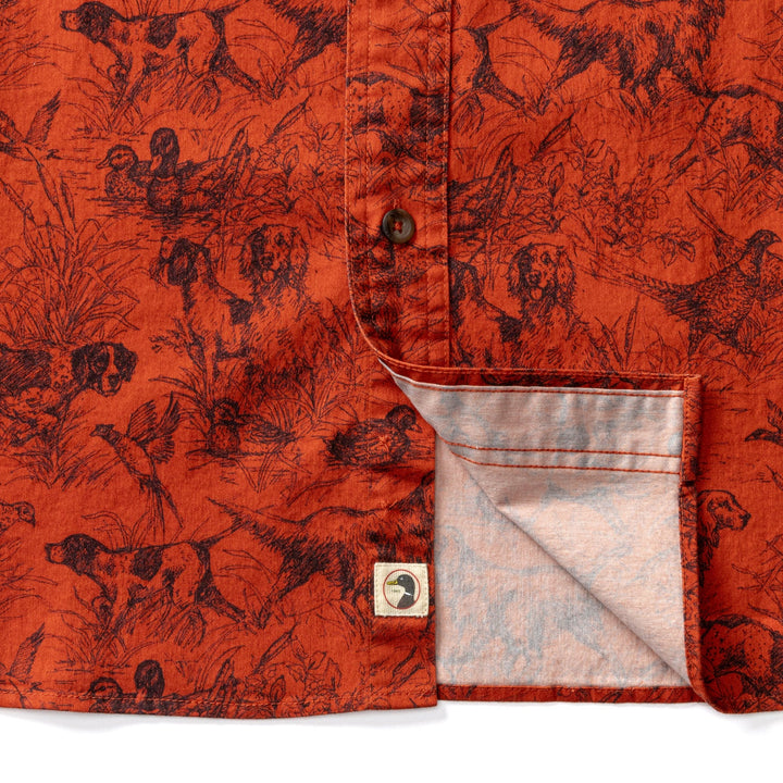 Duck Head Woodland Shooting Shirt: Burnt Sienna