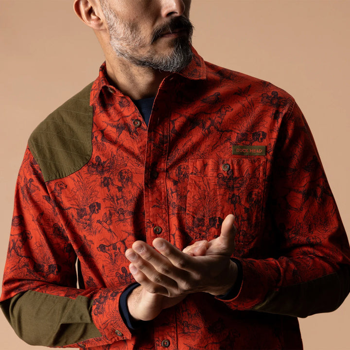 Duck Head Woodland Shooting Shirt: Burnt Sienna