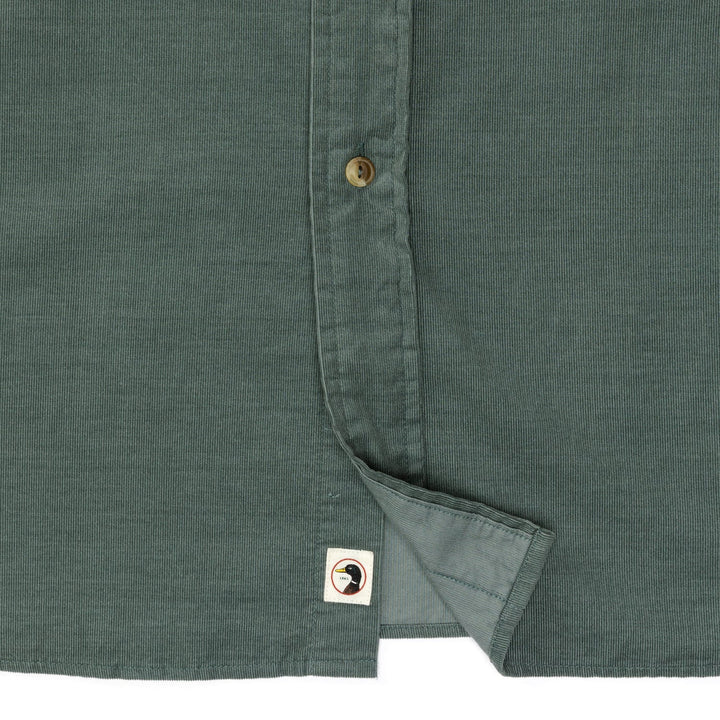 Duck Head Whitman Corduroy Sport Shirt: Balsam Green