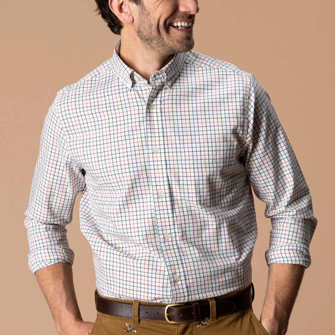 Duck Head Cotton Twill Sport Shirt: Weathered Rose