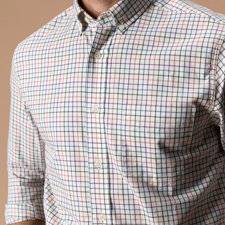 Duck Head Cotton Twill Sport Shirt: Weathered Rose