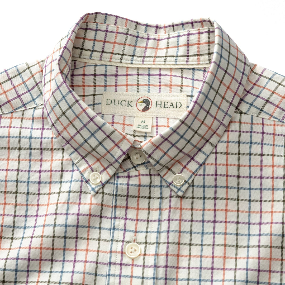 Duck Head Cotton Twill Sport Shirt: Weathered Rose