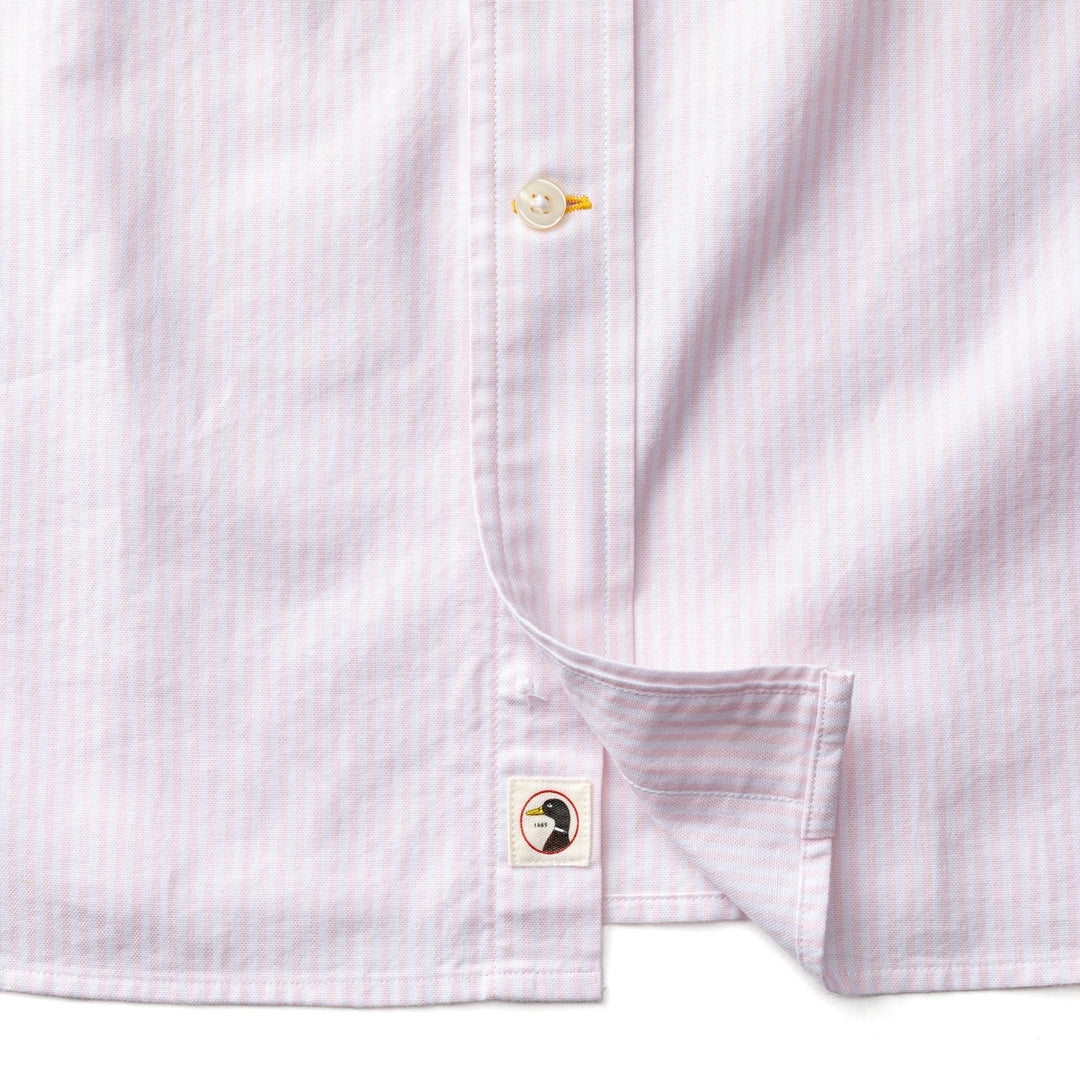 Duck Head Cotton Oxford Sport Shirt: Pale Pink