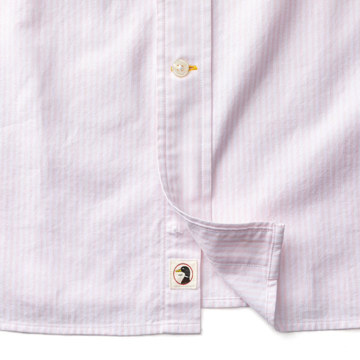 Duck Head Cotton Oxford Sport Shirt: Pale Pink