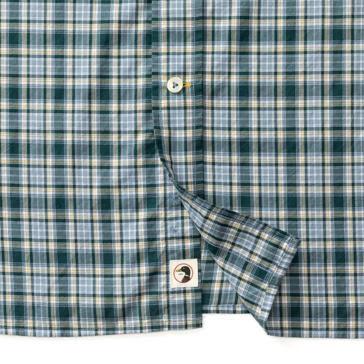 Duck Head Cotton Twill Sport Shirt: Emerald Green