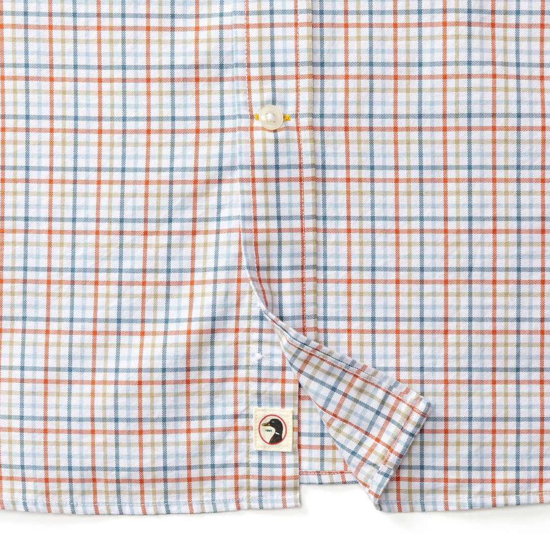 Duck Head Cotton Oxford Sport Shirt: Burnt Brick