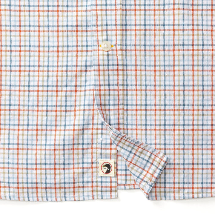Duck Head Cotton Oxford Sport Shirt: Burnt Brick