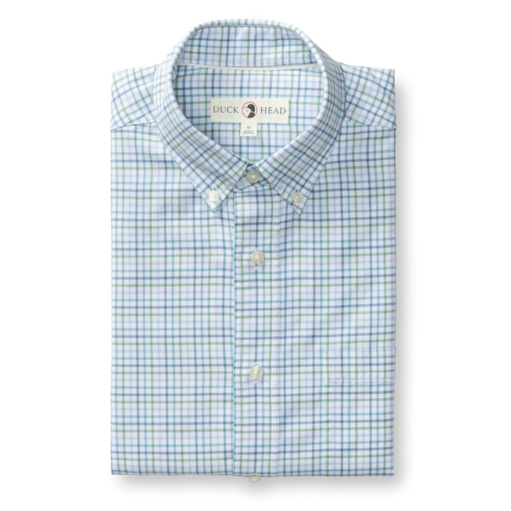 Duck Head Cotton Oxford Sport Shirt: Aspen Green