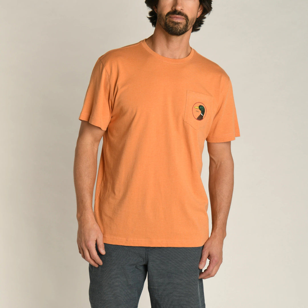 Duck Head Logo Short Sleeve T-shirt: Caramel Heather