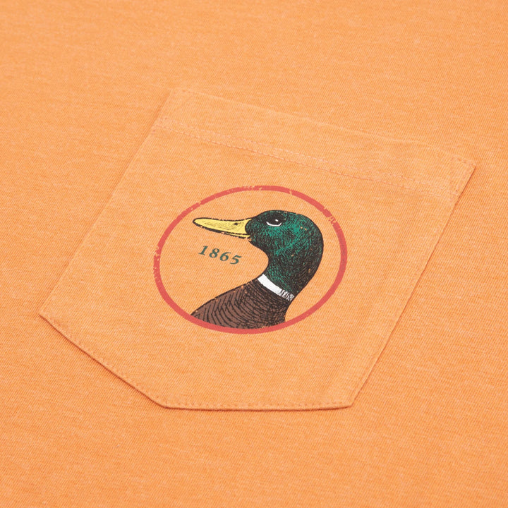 Duck Head Logo Short Sleeve T-shirt: Caramel Heather