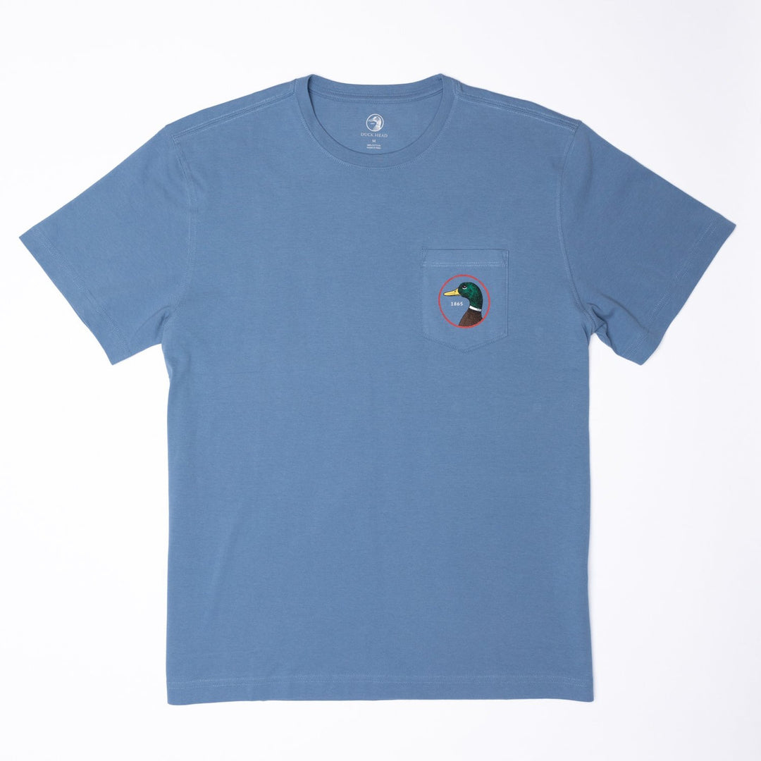 Duck Head Logo Short Sleeve T-shirt - Harbor Blue