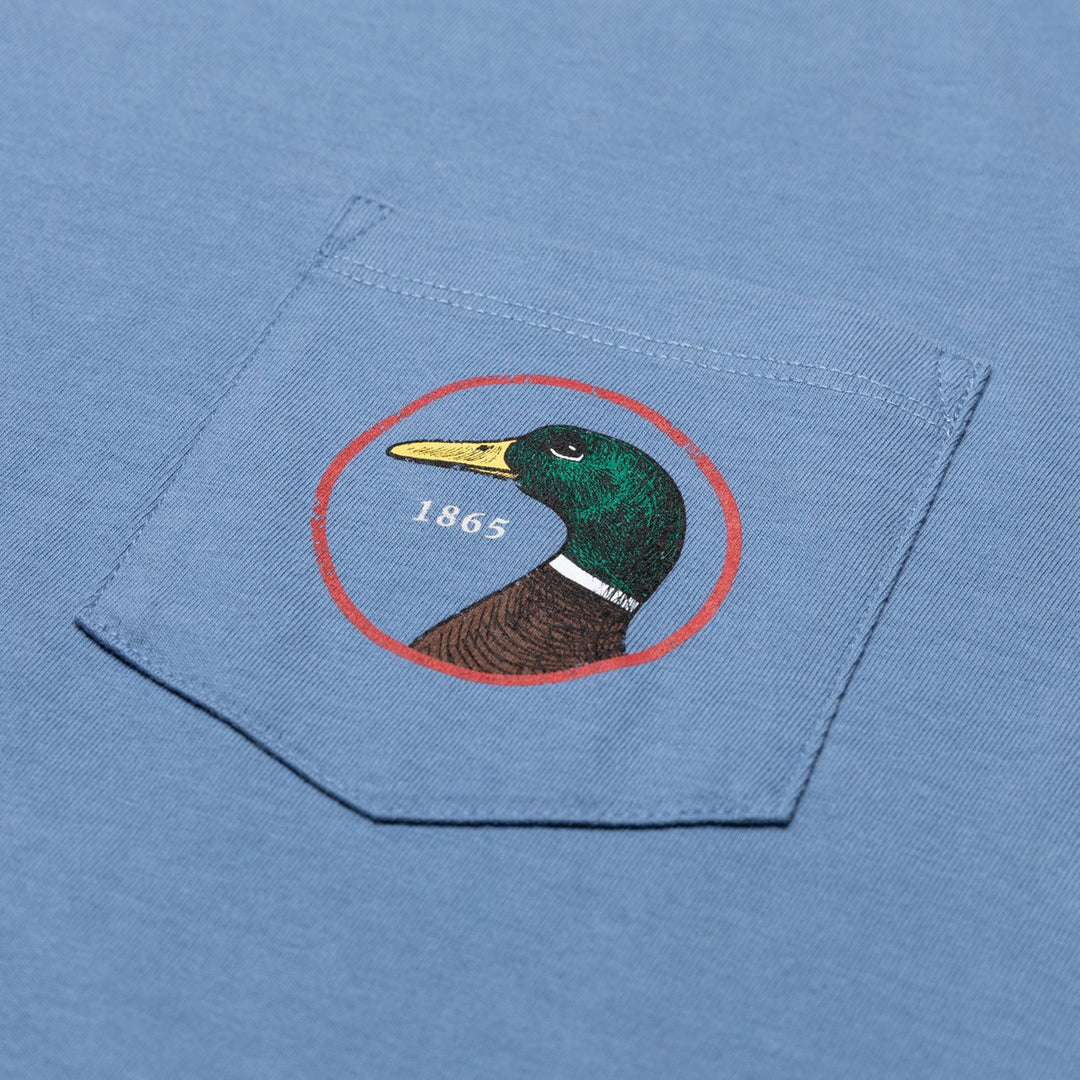 Duck Head Logo Short Sleeve T-shirt - Harbor Blue