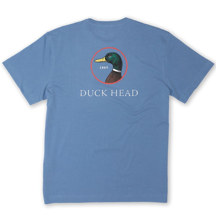 Duck Head Logo Short Sleeve T-shirt - Harbor Blue