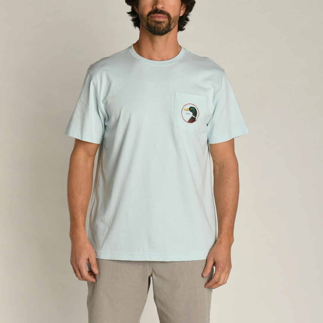 Duck Head Logo Short Sleeve T-shirt: Sky Blue