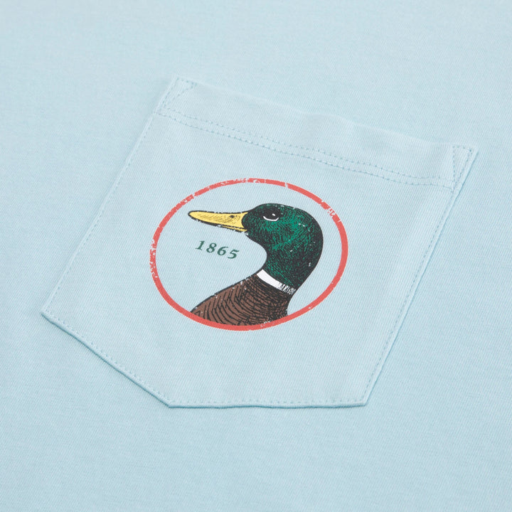 Duck Head Logo Short Sleeve T-shirt: Sky Blue