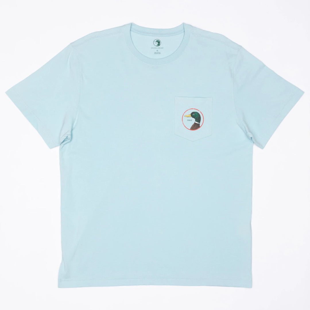 Duck Head Logo Short Sleeve T-shirt: Sky Blue