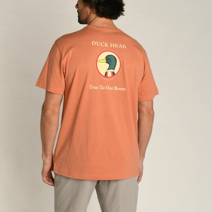 Duck Head True to Our Roots Short Sleeve T-Shirt: Apricot Brandy Heather