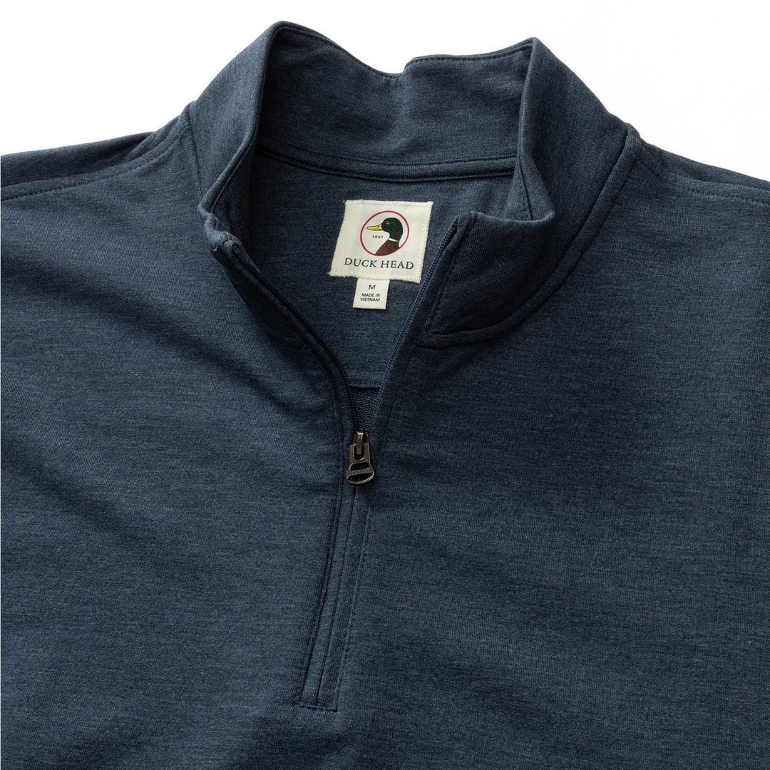 Duck Head Dunmore 1/4 Zip Pullover: Navy