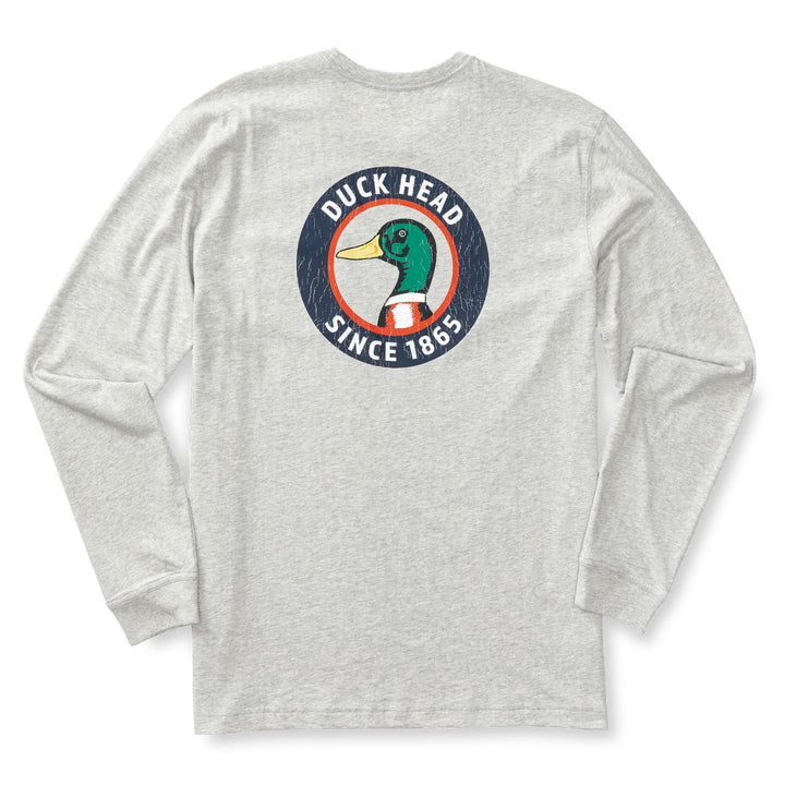 Duck Head Nostalgia Long Sleeve T-shirt: Varsity Grey