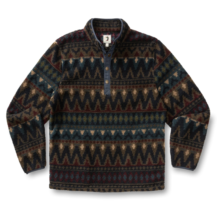 Duck Head Pineview Fleece 1/4 Snap Pullover: Navy