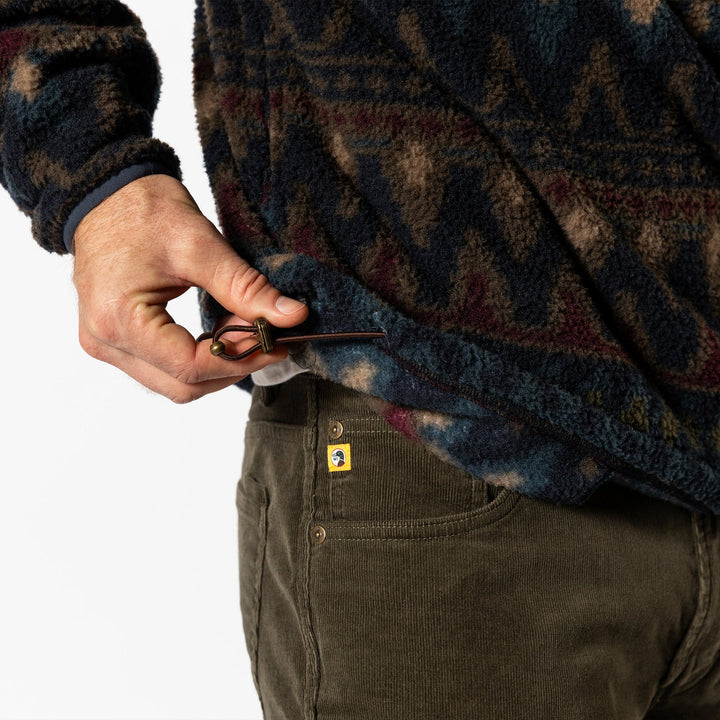 Duck Head Pineview Fleece 1/4 Snap Pullover: Navy