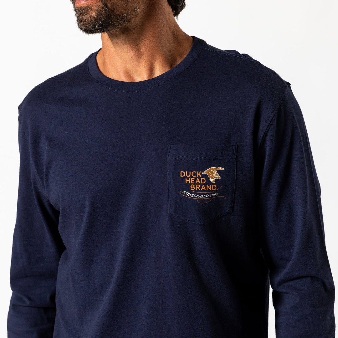 Duck Head The Original Canvas Clothier LS T-Shirt: Maritime Blue