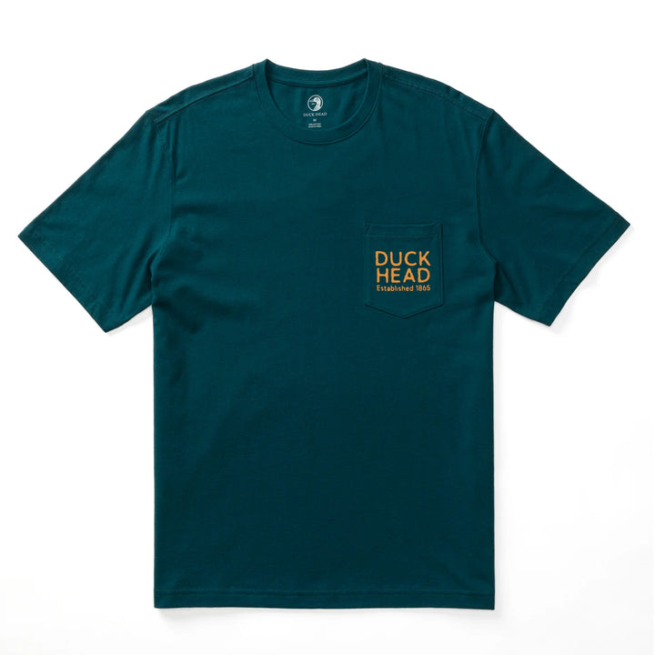 Duck Head Field Tested Short Sleeve T-shirt: Emerald Green