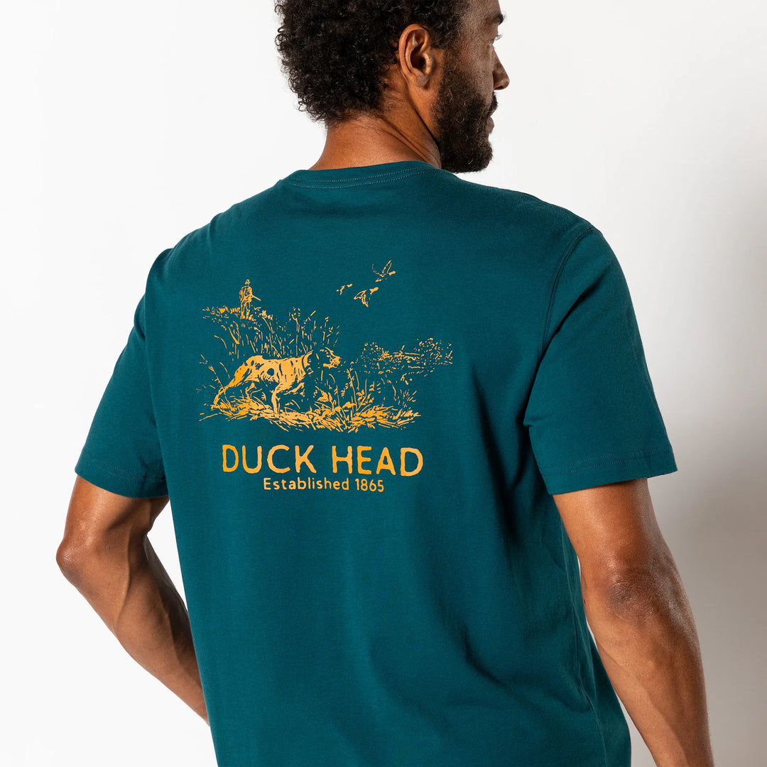 Duck Head Field Tested Short Sleeve T-shirt: Emerald Green