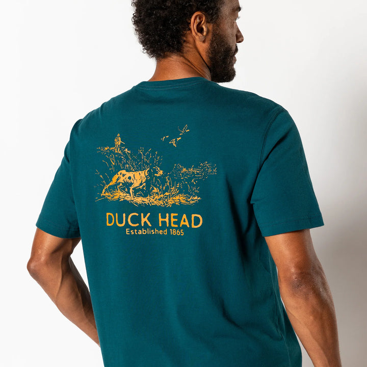 Duck Head Field Tested Short Sleeve T-shirt: Emerald Green