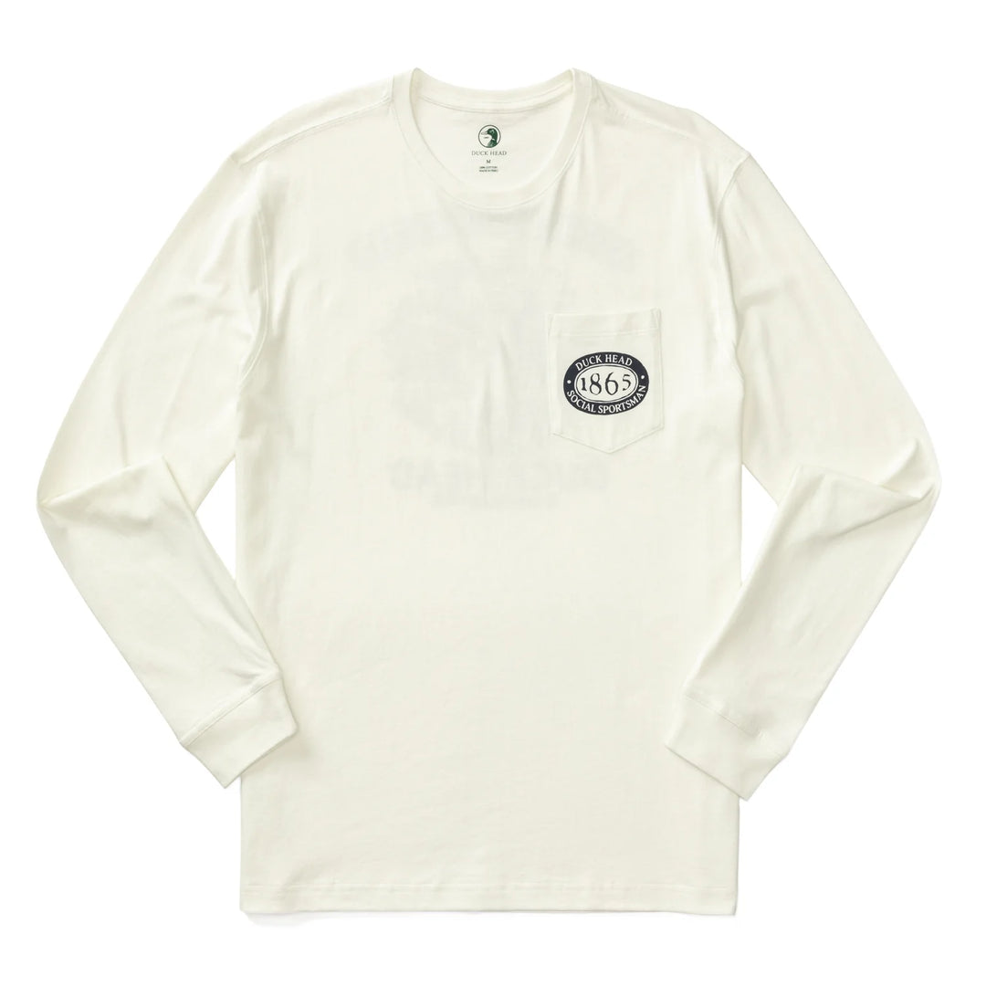 Duck Head Fisherman's Folklore LS T-Shirt: Soft White