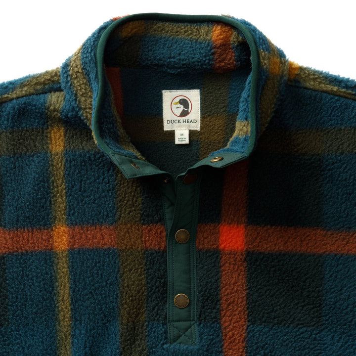 Duck Head Pineview Fleece 1/4 Snap Pullover: Pine Grove