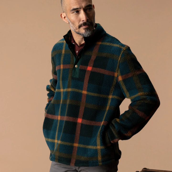 Duck Head Pineview Fleece 1/4 Snap Pullover: Pine Grove