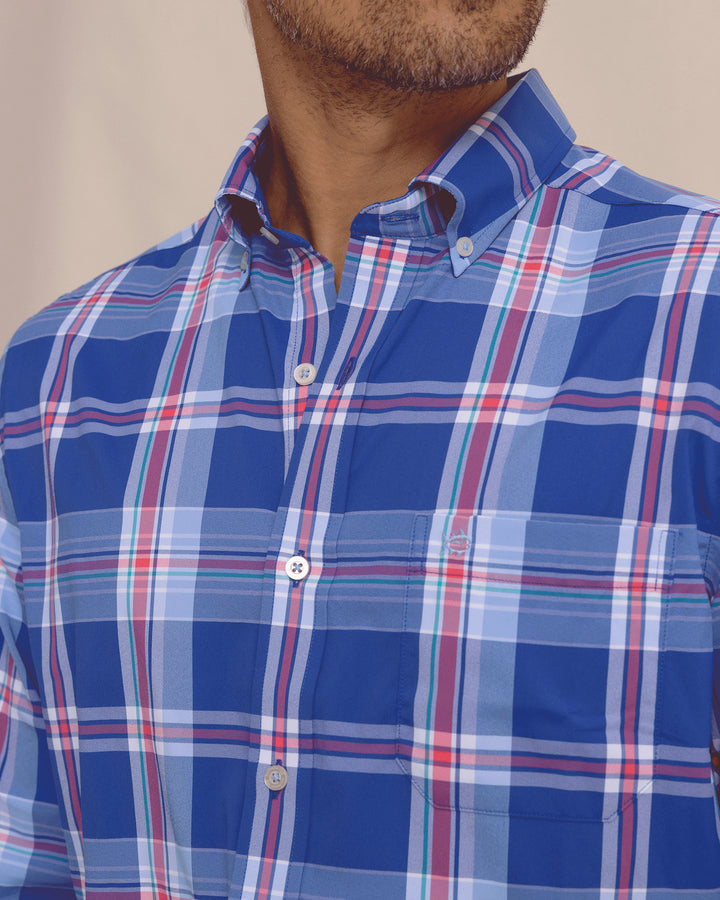 Southern Tide Intercoastal Greenview Sportshirt: Surf Blue