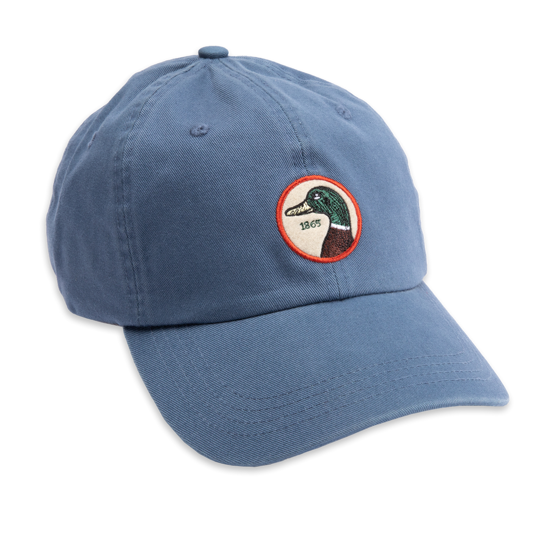 Duckhead Circle Patch Twill Hat: Lake Blue