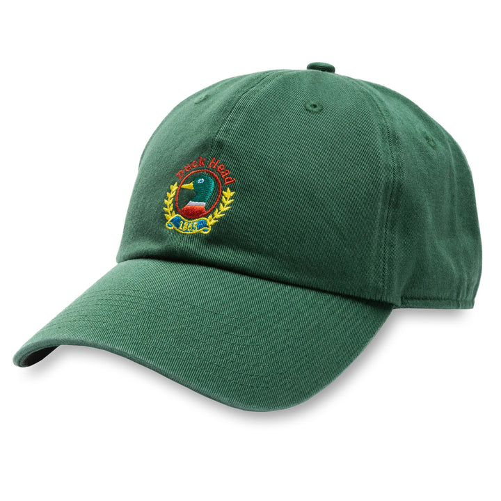 Front: Embroidered Crest Hat in Trekking Green