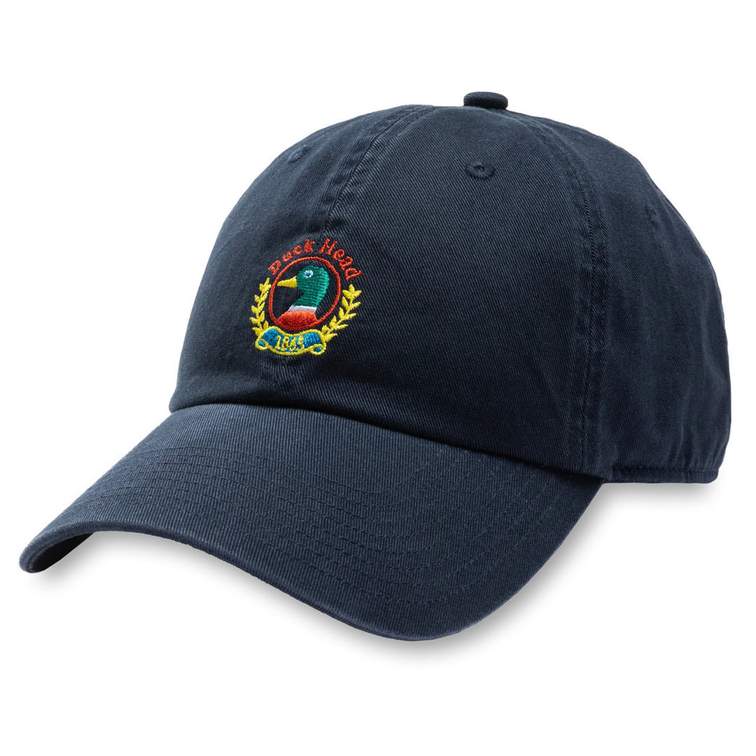 Front: Embroidered Crest Hat in Navy