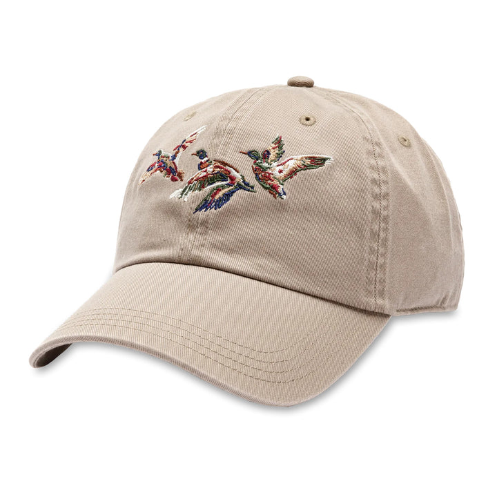 Duck Head Flying Mallard Twill Hat: Khaki